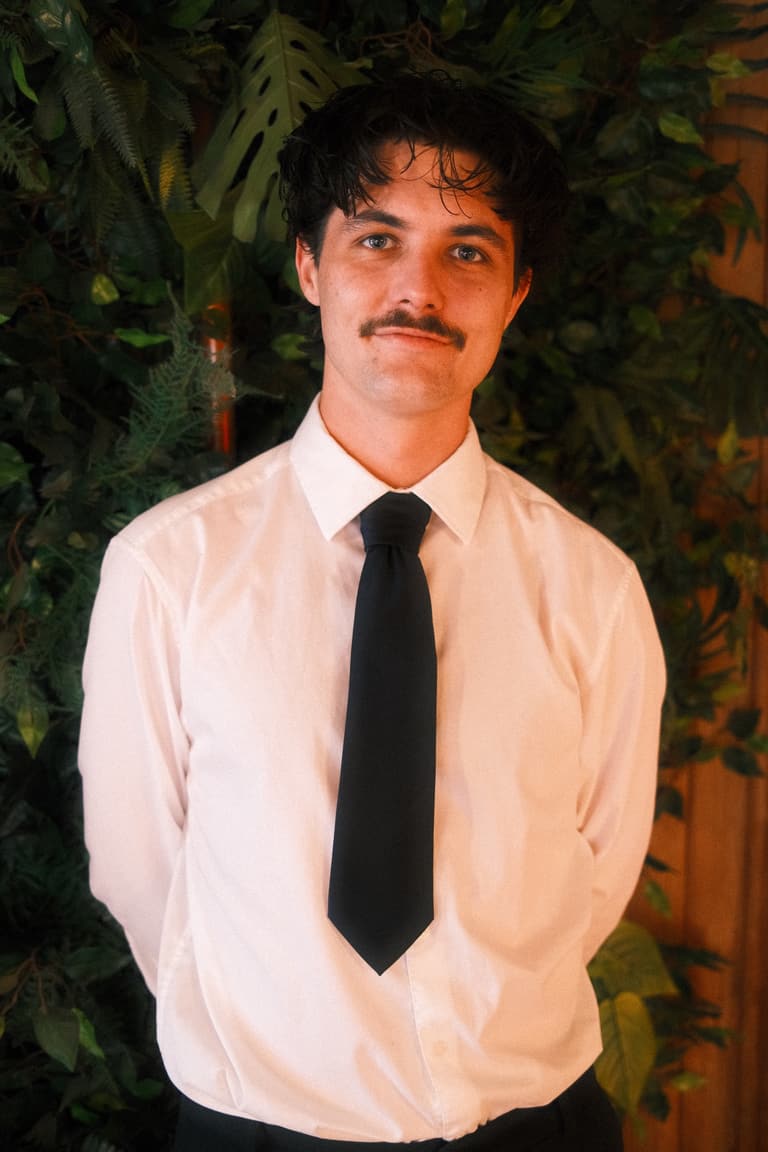 Portrait of Jayden Davies at a venue